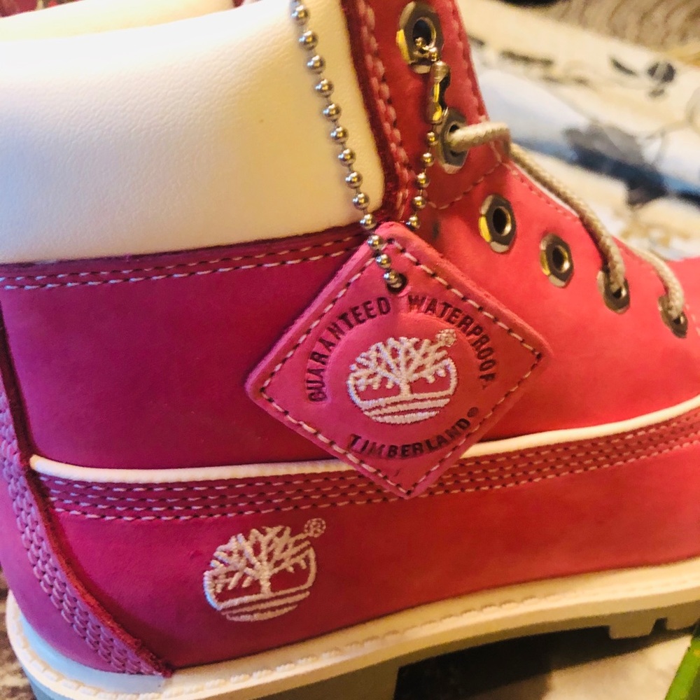Timberland boots. Hot Pink!  Child size 3